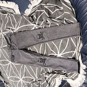 Blackheart Skull Knee Skinny Jeans